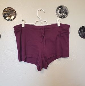 Victoria Secret maroon lounge shorts